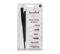 Speedball 2965 Lot de 8 stylos de cartographie Noir