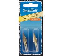 Speedball #513EF Plume de stylo, extra fine, lot de 2 pour arts industriels, calligraphie, dessin, écriture créative, stylo plume d'encre, lettrage, fournitures artistiques, plume plume de