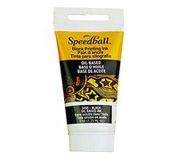 Speedball Block Printing Ink, Oil-Based, 1.25 oz., Black