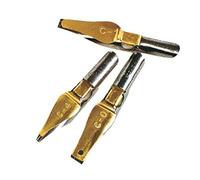 Speedball C Series Lot de 6 plumes à bord large, design triple réservoir, stylo à encre de calligraphie, écriture manuscrite, lettrage, fontaine, corbeau, pour artiste de calligraphie, argent