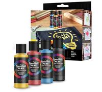 Speedball Flex Lot d'échantillons d'encre pour sérigraphie sur tissu, 4 couleurs, 56,7 g pour t-shirt et sérigraphie