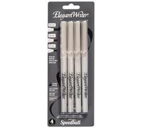 Speedball Pointes Assorties élégant Writer, Lot de 4, Noir