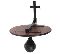 Speedball Poire de boxe suspendue 60 cm Plate-forme Speed Bag Punchingball | Acier bois PU, rotation à 360 °, entraînement de réaction, entraînement de boxe pour la maison, salle de gym à domicile
