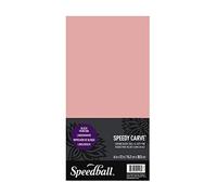 Speedball Speedy-Carve Plaque à découper, Rose, 6-inch-by- 12-inch