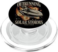 Speeding spacewoman dépasse les éruptions solaires dans le cruiser PopSockets PopGrip pour MagSafe
