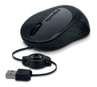 Speedlink Souris optique BEENIE USB 3 boutons 1200 dpi noire avec enrouleur de câble