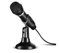 Speedlink CAPO USB Microphone De Bureau Avec Support + Micro Main PC Noir