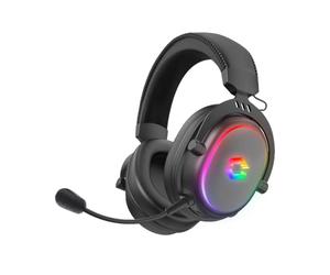 Speedlink CONUX RGB Casque Gaming sans Fil, Bluetooth, USB 2.4 G, Jack 3,5 | Avec Microphone, Armature Métal, Rembourrage doux, Rechargeable, de jeu, pour PC, PS5, PS4, Xbox Series X/S, Switch/Switch2