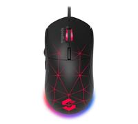 Speedlink CORAX Souris Gaming - avec câble, éclairage LED Multicolore, Prise USB, Souris Filaire PC avec 5 Touches programmables, Interrupteur DPI Jusqu’à 3 200 dpi, câble recouvert, Noir