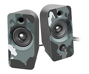 SPEEDLINK DAROC Haut-Parleur stéréo pour PC Bleu Camouflage 6 W