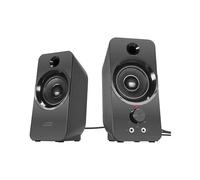 Speedlink DAROC Haut-Parleur stéréo - USB, Jack 3,5 mm, contrôle du Volume combiné et Bouton Marche/arrêt, Voyant LED, Noir