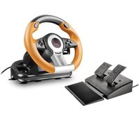 SPEEDLINK DRIFT O.Z. Noir, Gris, Orange USB Volant + pédales Analogique/Numérique PC