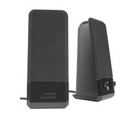 Speedlink EVENT Haut Parleur PC actif - Enceintes Actives pour PC avec 3,5mm Jack, 12W, alimentation en courant par le port USB, noir
