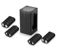 Speedlink JUIZZ USB Dual Charger Chargeur pour Batterie de Manette Xbox - Series X, S, One, avec 4 Batteries puissantes Rechargeables, Temps Jeu jusqu'à 32 Heures, Noir, SL-260003-BK