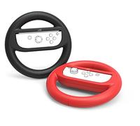 Speedlink Kit d'embouts de volant pour Nintendo Switch - RAPID Racing Wheel Set (contrôle parfait grâce à une meilleure ergonomie et prise en main - Les touches restent facilement utilisables - Idéal pour les jeux de course à deux) Rouge et noir