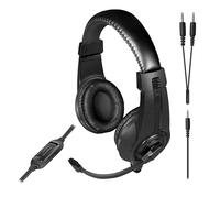 Speedlink LEGATOS Casque de Jeu Filaire - Casque léger avec Microphone et télécommande Filaire, Compatible avec PC, PS5, PS4, Xbox, Switch, Jack 3,5 mm avec Adaptateur Y, Noir