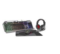 Speedlink LUNERA 4in1 Illuminated Gaming Set - Ensemble composé de Quatre pièces, avec éclairage, Noir