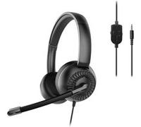 Speedlink Casque stéréo METIS – filaire léger, microphone et télécommande, jack 3,5 mm, noir
