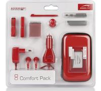 Speedlink Pack Rouge Hard-Case Sac Casque Chargeur Stylo Pour Nintendo DS Lite