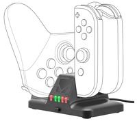 Speedlink QUAD Station D’accueil Docking Pour Nintendo Switch Joy-Con, Noir, USB