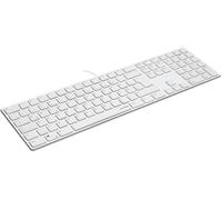Speedlink Riva Scissor Keyboard - Clavier PC Filaire, Silencieux, avec Port USB, Touches ergonomiques durables de Type Scissor, avec 7 Touches Multifonctions, Layout QWERTZ Allemand, Blanc