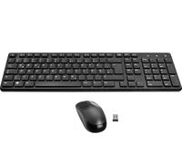 Speedlink SIGNIUM - Ensemble Clavier et Souris sans Fil USB 2.4G Wireless, Disposition Allemande QWERTZ, Alimentation par Piles, Touches Multifonctions, capteur 1200 dpi, Noir