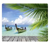 Speedlink Silk Tapis de Souris Plage paradisiaque (Surface Souple, Minimise les Frottements, dessous Caoutchouté, Différents dessins)