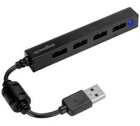 SpeedLink SL-140000-BK Hub USB 4 ports USB-A USB 2.0 480 MBit/s noir Snappy Slim