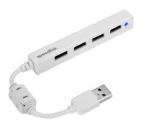 SpeedLink SL-140000-WE Hub USB 4 ports USB-A USB 2.0 480 MBit/s blanc Snappy