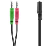 SPEEDLINK SL-170305-BK câble audio 2 x 3.5mm 3,5mm Noir