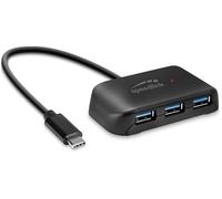 Speedlink Snappy Evo 4 Ports Hub USB - hub Passif USB-C 3.1 Gen 1 avec 3X USB-A et 1x USB-C pour Un Transfert de données Rapide jusqu'à 5 Gbit/s, Connexion Via USB-C, Noir