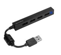 Speedlink SNAPPY Slim USB Hub, 4-Port, USB 2.0, Passif, Noir