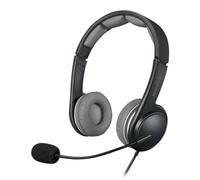 Speedlink SONID Stereo Headset - Micro Casque Stéréo pour PC (USB, Contrôle du Volume, Carte son Intégrée) Noir-Gris