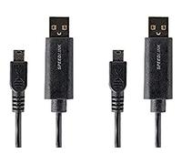 Speedlink Stream Câble de Jeu et de Recharge pour Contrôleur Playstation 3/PS3 (Deux Câbles de Recharge, pour Jouer et Recharger en Même Temps)