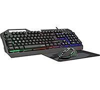 SPEEDLINK TYALO Illuminated Gaming Deskset - Set Clavier, Souris, Tapis de Souris, Noir, FR - Disposition française