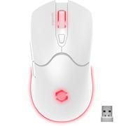 Speedlink Velox Wireless RGB Gaming Mouse - Souris Gamer sans Fil avec Batterie Rechargeable, USB-C, 4800dpi, programmable, légère, USB Nano récepteur, éclairage RGB LED, Blanc
