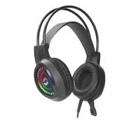 Speedlink VOLTOR LED Casque Gaming - contrôle de Volume intégré, Serre-tête Flexible, Noir