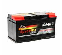 SpeedMax Batterie Auto 100 Ah 900A L5 Puissance Maximale 12V, Longue Durée
