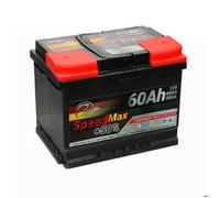 SpeedMax Batterie Auto 60 Ah 580A L2 Puissance Maximale, Longue Durée