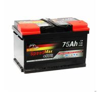 SpeedMax Batterie Auto 75 Ah 680A L3B Puissance Maximale 12v, Longue Durée