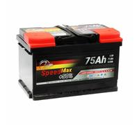 SpeedMax Batterie Auto 75 Ah 680A L3B Puissance Maximale 12v, Longue Durée