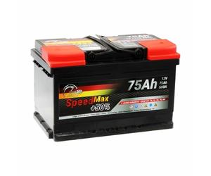 SpeedMax Batterie Auto 75 Ah 680A L3B Puissance Maximale 12v, Longue Durée
