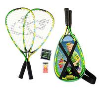 Speedminton® Junior Set - Set de Badminton/Crossminton pour Enfant avec 2 Fun Speeder®, Sac