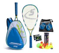 Speedminton S700 Set de 2 Raquettes Mixte Adulte, Multicolore Jaune/Bleu, 60 cm