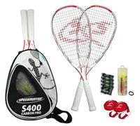 Speedminton Set S400 2013 - Jeu Complet de Badminton (Carbone, Court, 58 cm, Nuit, chaîne, Vitesse), Couleur Multicolore