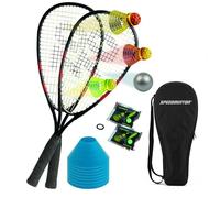 Speedminton® Set S70 2 raquettes S70 en aluminium, Speeder Mixpack rouge / noir