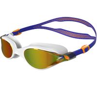 Speedo Adults Vue Mirrored White Training Goggles Blanc/Cobalt Taille unique Unisex