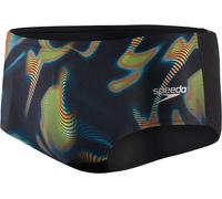 Speedo Allover Digital Print 14Cm Swim Briefs Adults Noir/Vert 28 (XXS) Male