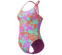 Speedo allover lane line back girls kaluna floral/arctic glass 116cm