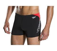 Speedo Aqua Boom Splice Maillot de bain Homme Noir/Blanc FR : S (Taille Fabricant : 28)